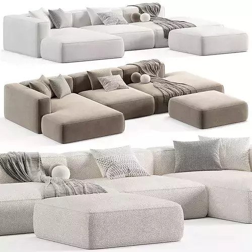 Mononova Roxen Sectional Sofa 3D model 2