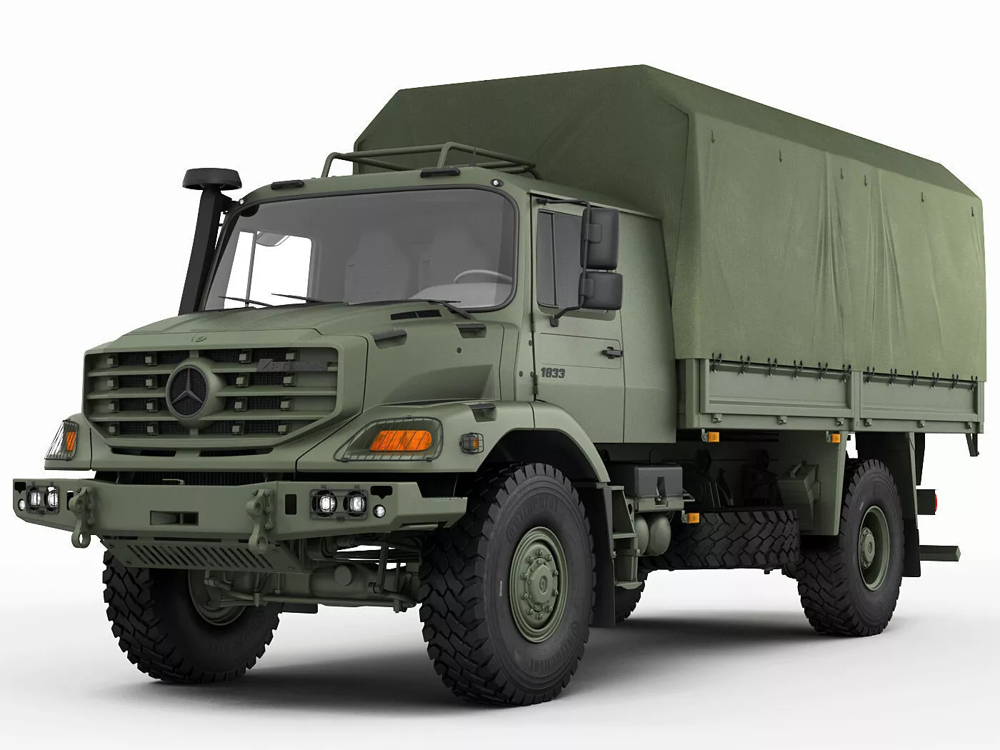 Mercedes Zetros Military 4X4 3D model