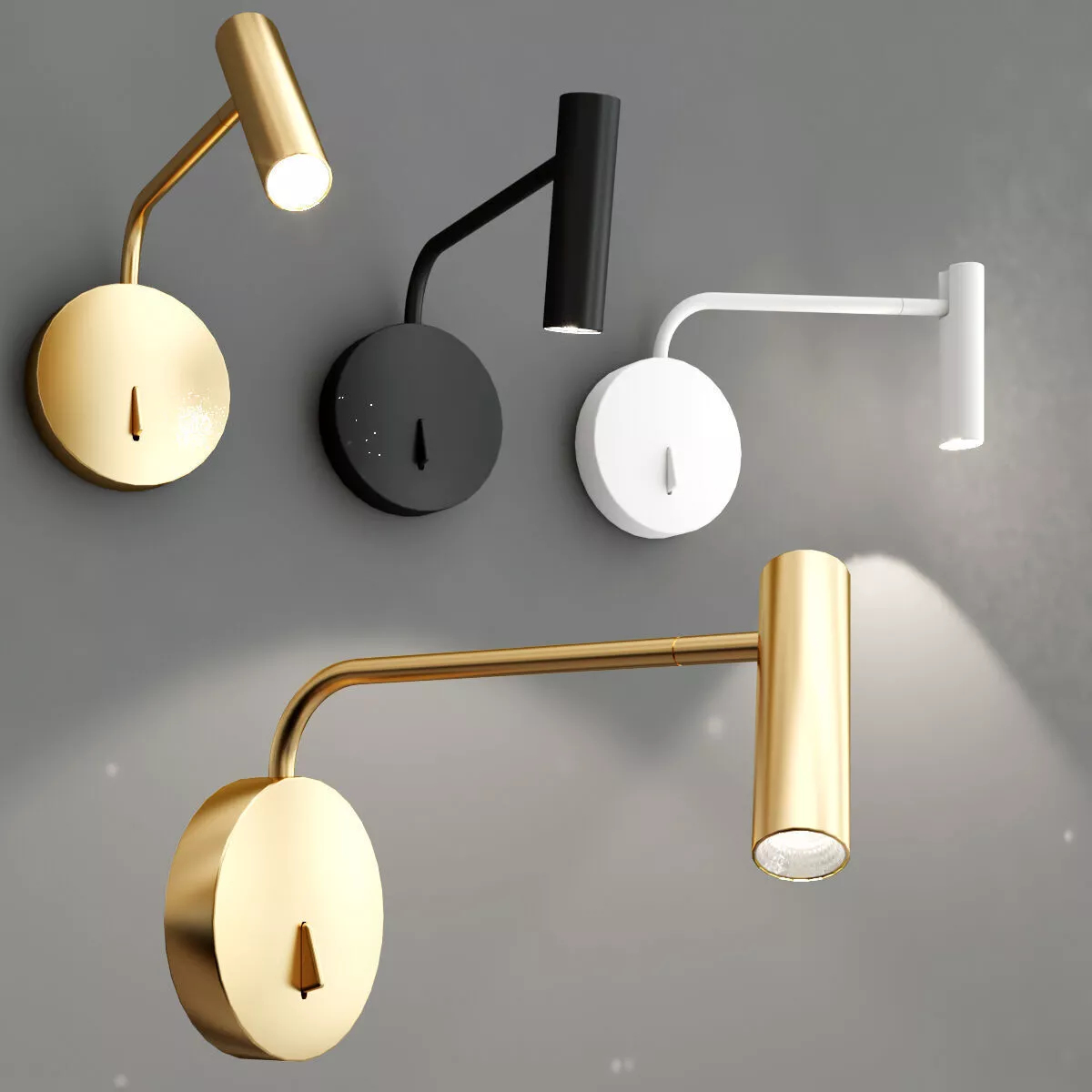 Enna LED Wall Sconce Low-poly 3D model