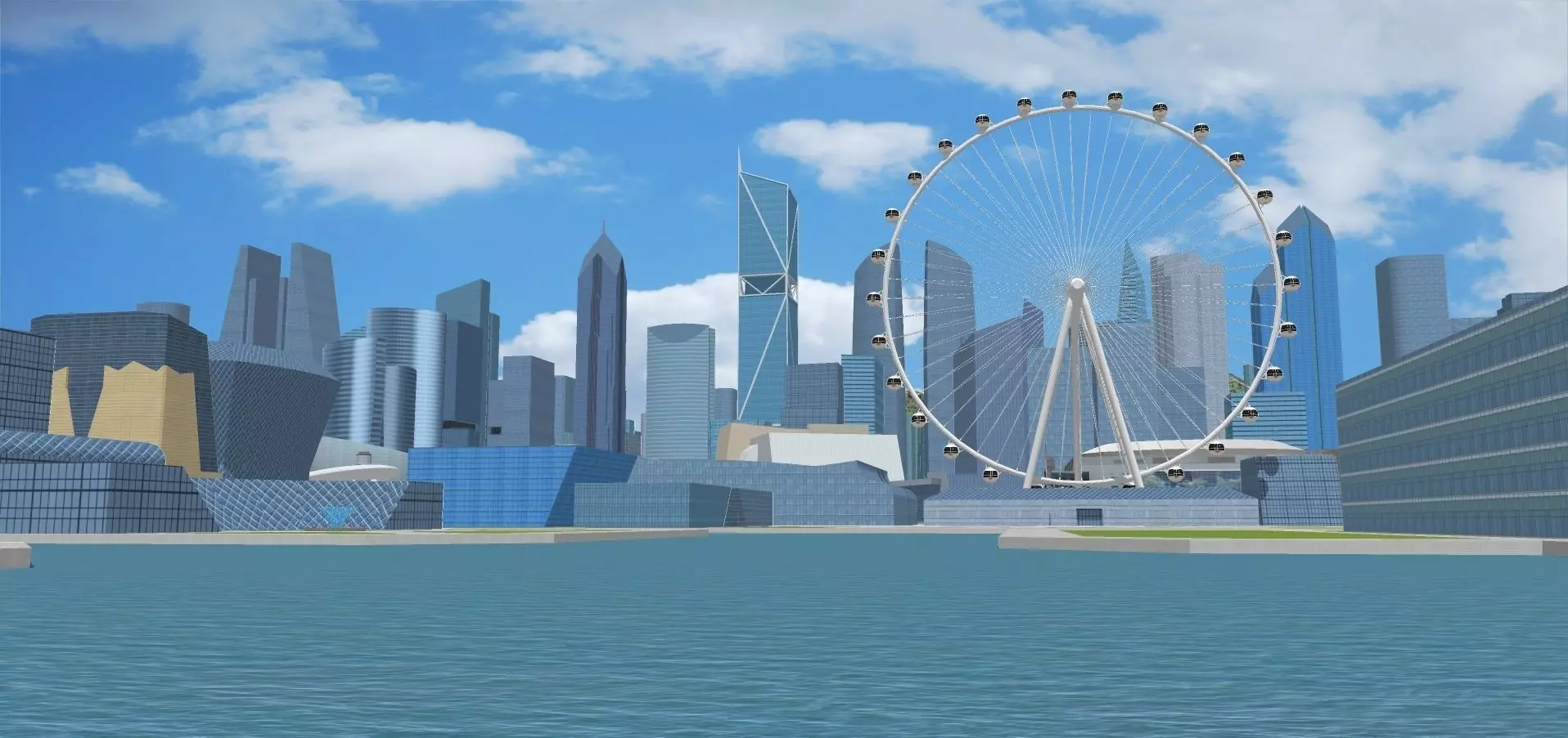 Nimbasa City Free low-poly 3D model