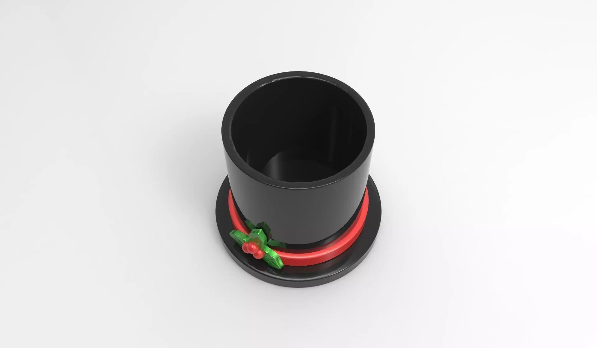Snowman cap pen holder  Candle holder 3D print model_0