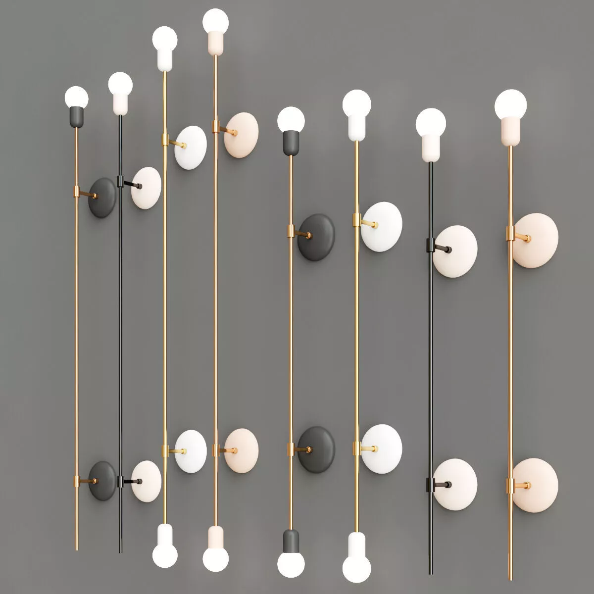 CONNOR SCONCE collection Low-poly 3D model