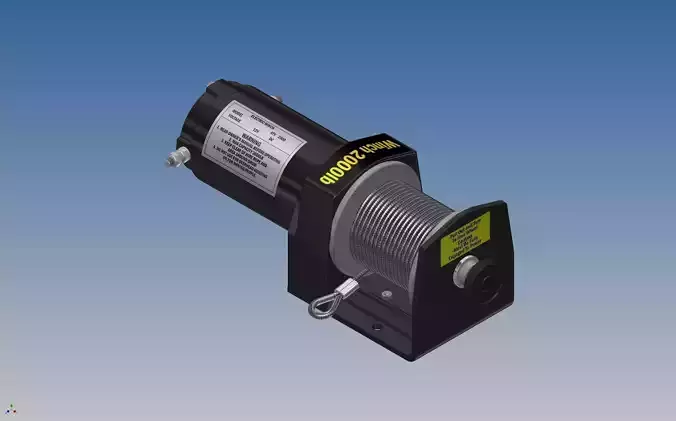 2000lb Electric ATV or UTV Winch