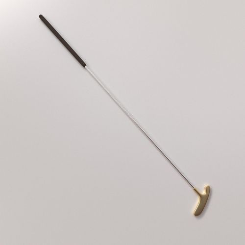 Putter gold and golf 3D model