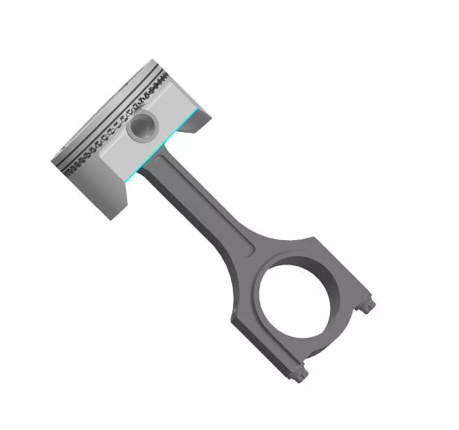Piston and Connecting Rod 3D Model STL STEP 3D model