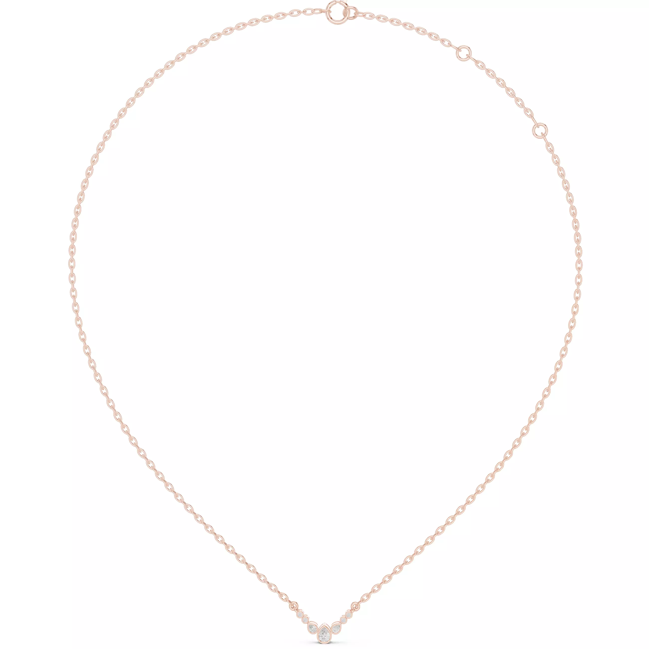 Thin Line Diamond Necklace 3dm stl renders animations 3D print model