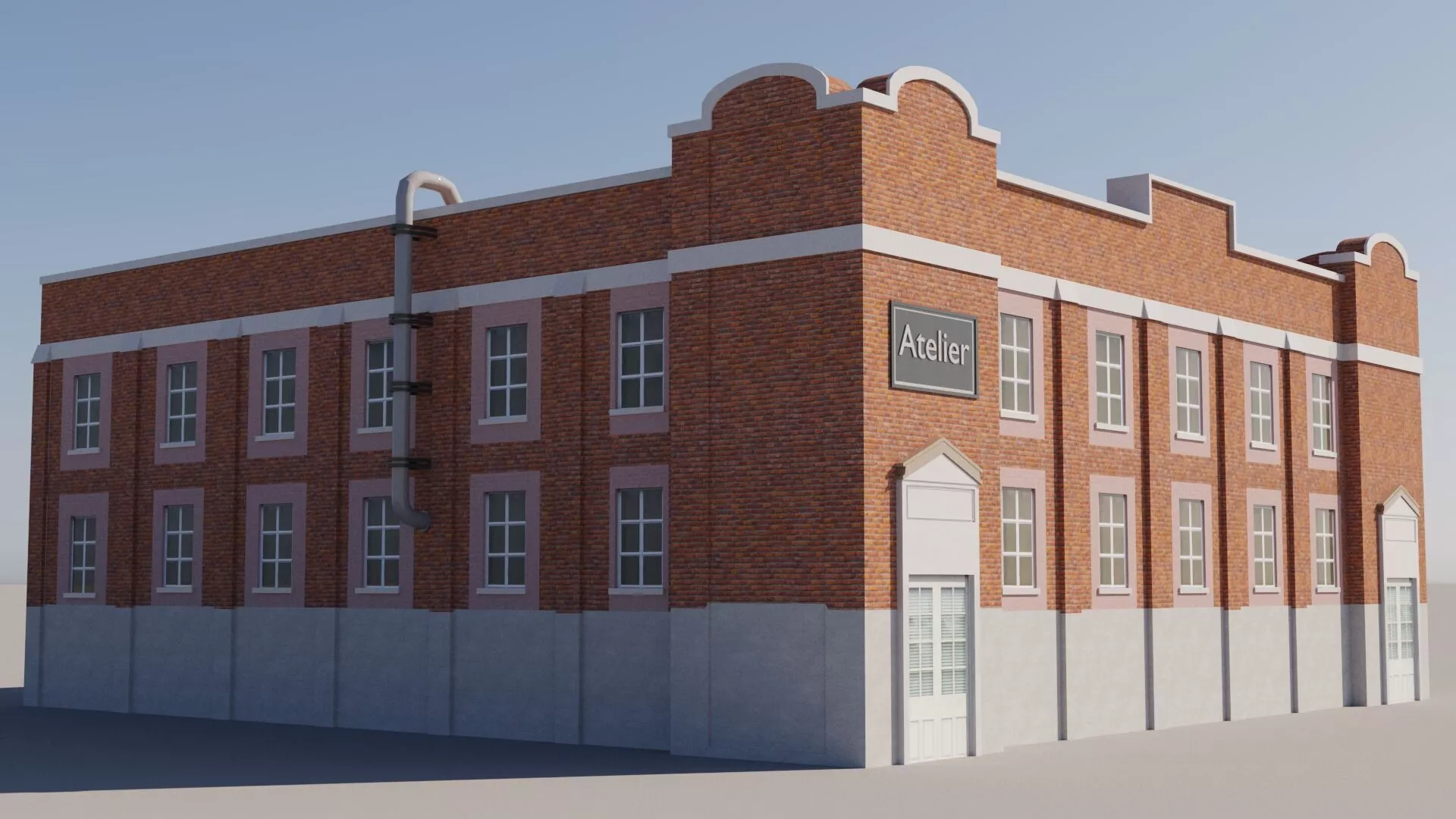 Atelier Low-poly 3D model