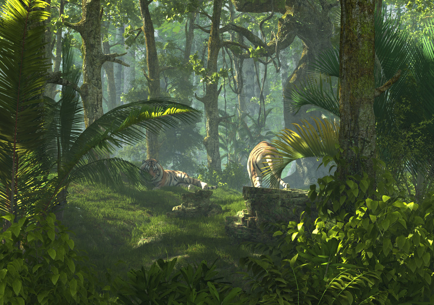 Tiger Forest 3D model_1