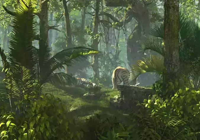 Tiger Forest 3D model