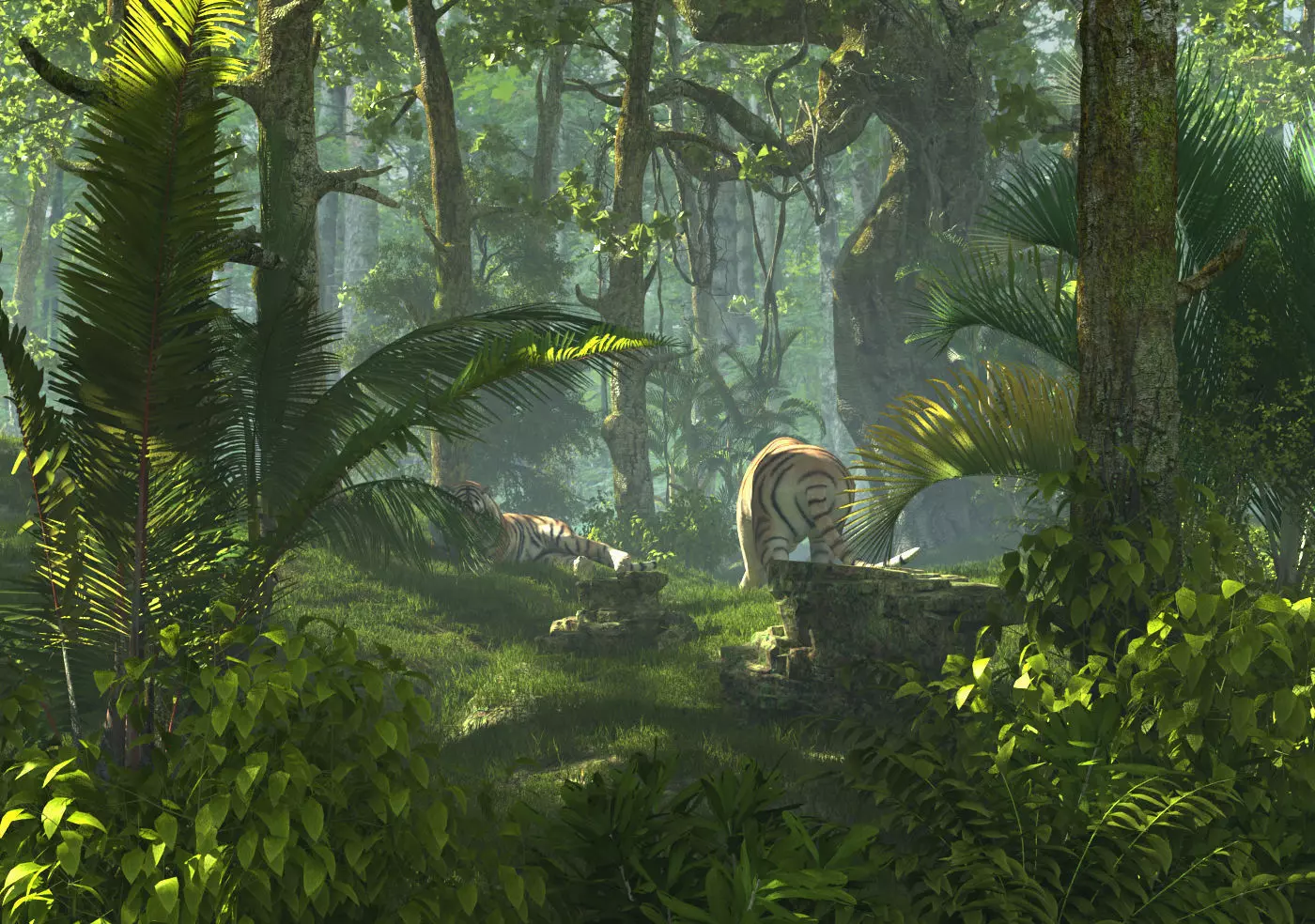 Tiger Forest 3D model_0