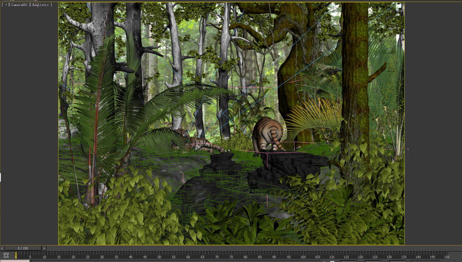 Tiger Forest 3D model_5