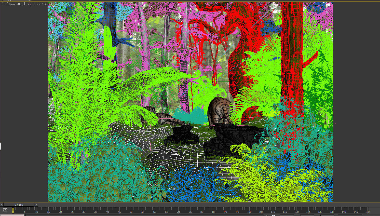 Tiger Forest 3D model_4