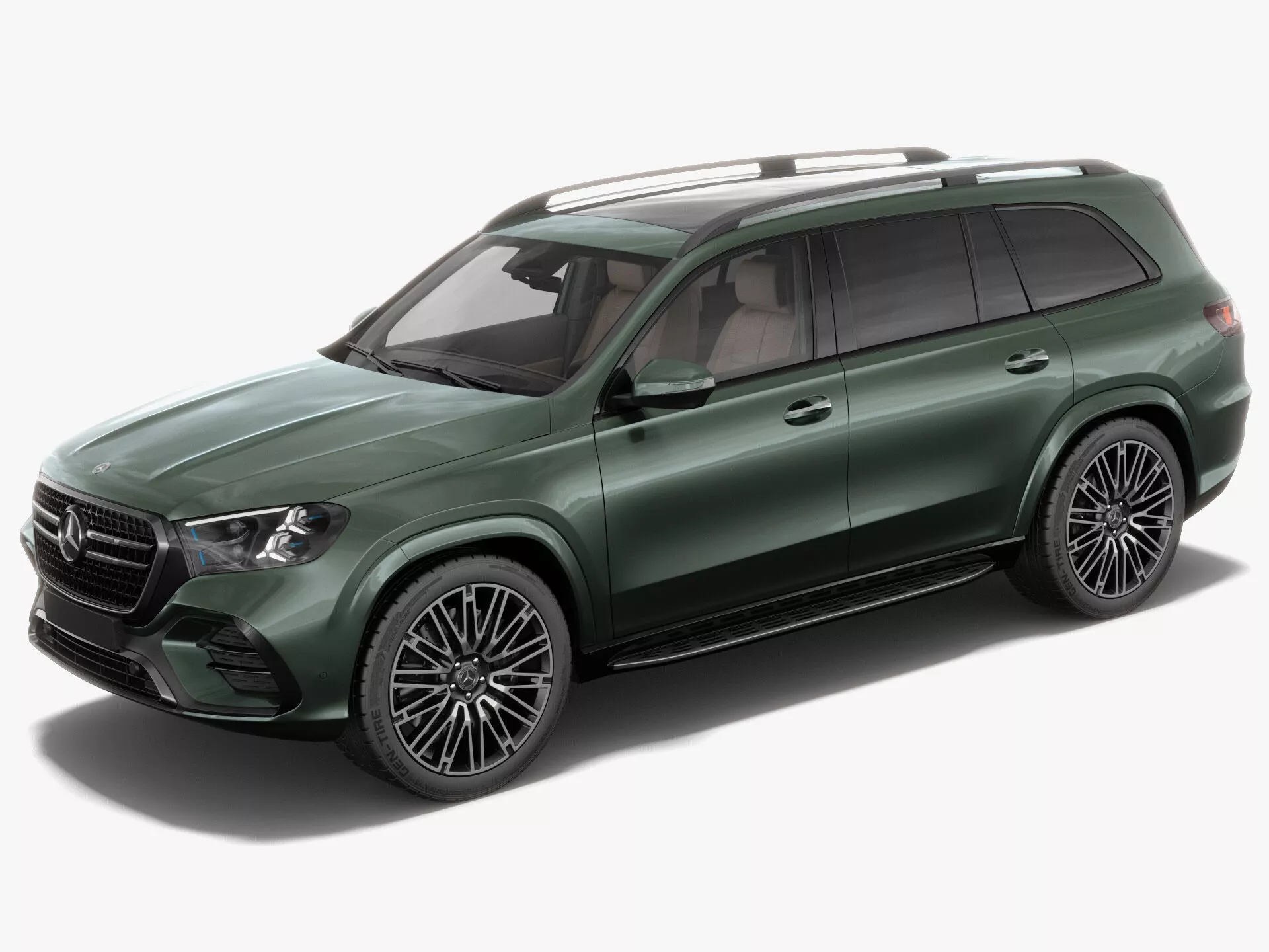 Mercedes-Benz GLS AMG-line 2027 with interior 3D model