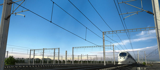 Train Station 3D model