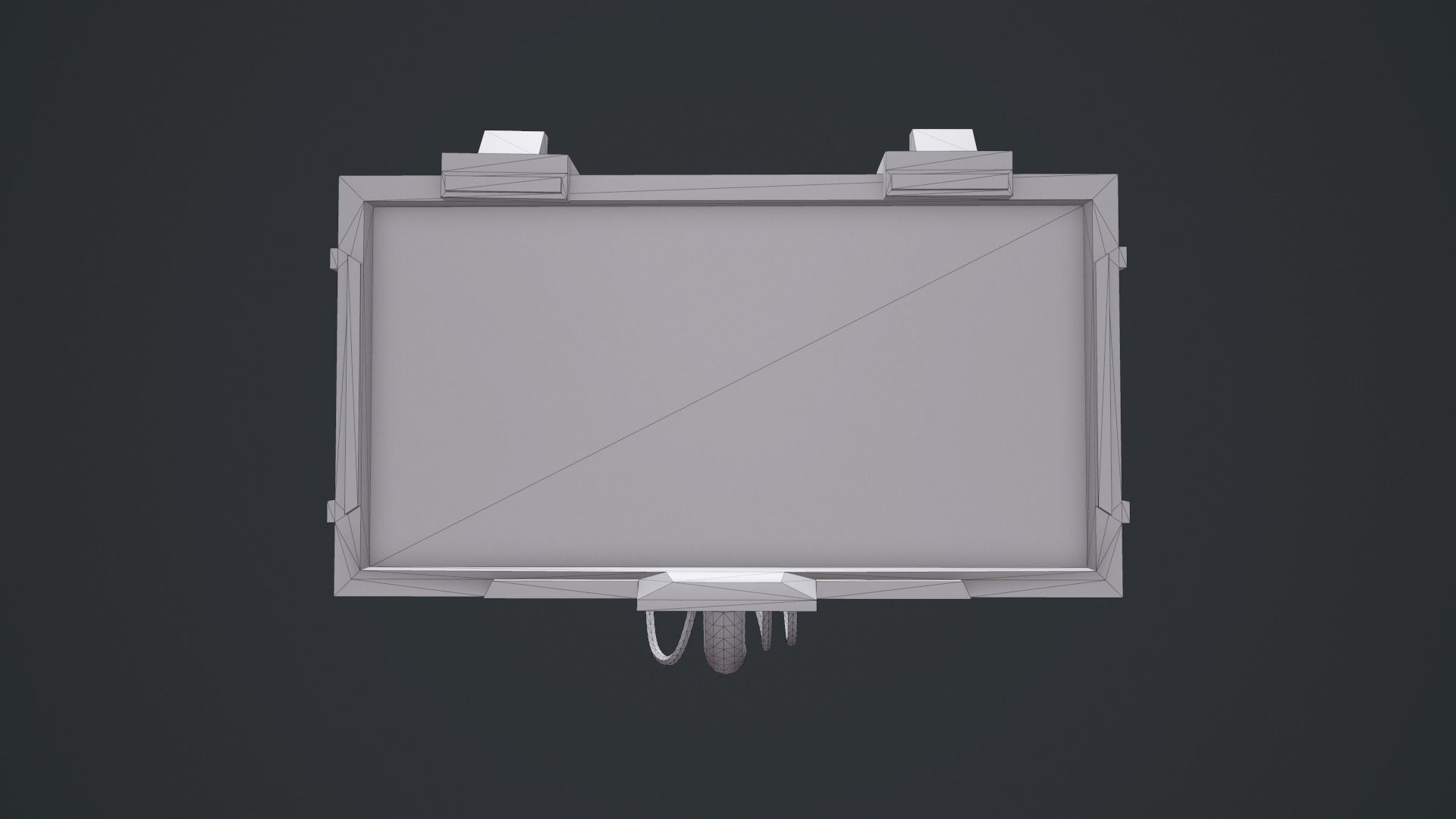 Sci-Fi Screen - television VideoGame Low-poly 3D model_8