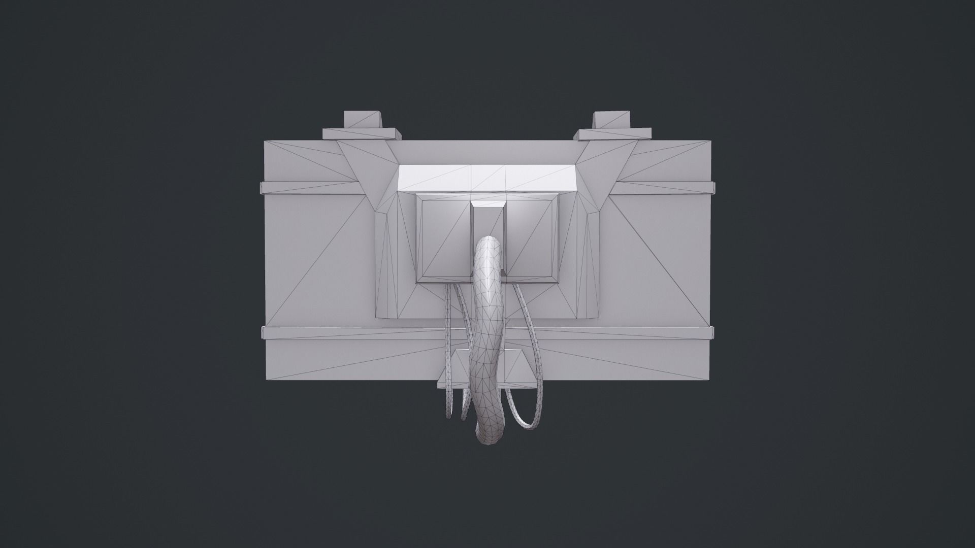 Sci-Fi Screen - television VideoGame Low-poly 3D model_10