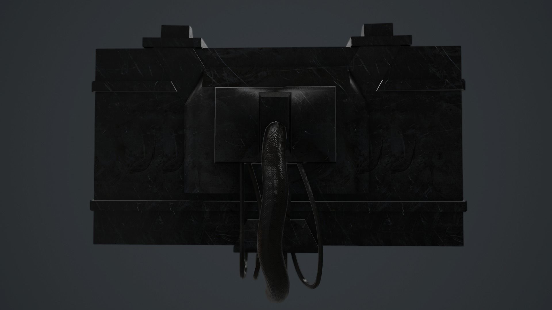 Sci-Fi Screen - television VideoGame Low-poly 3D model_5