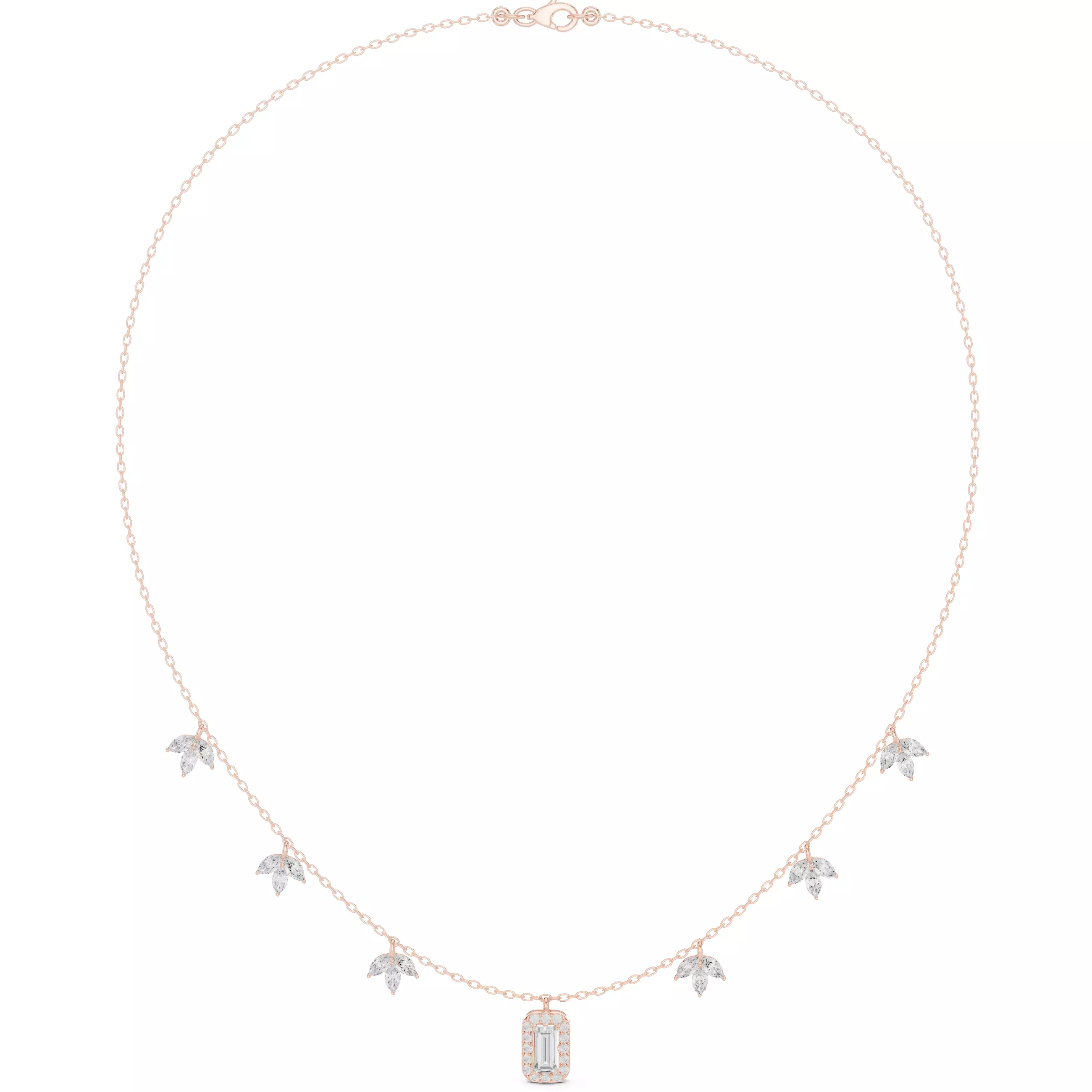 Diamond Necklace 3dm stl renders animations 3D print model