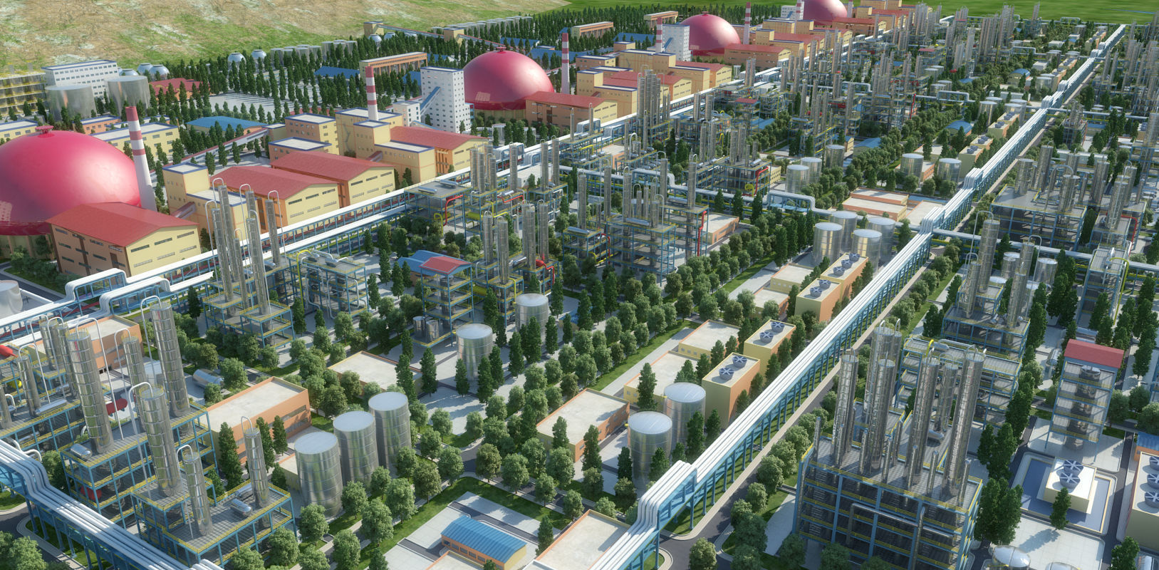 Chemical Plant 3D model_1