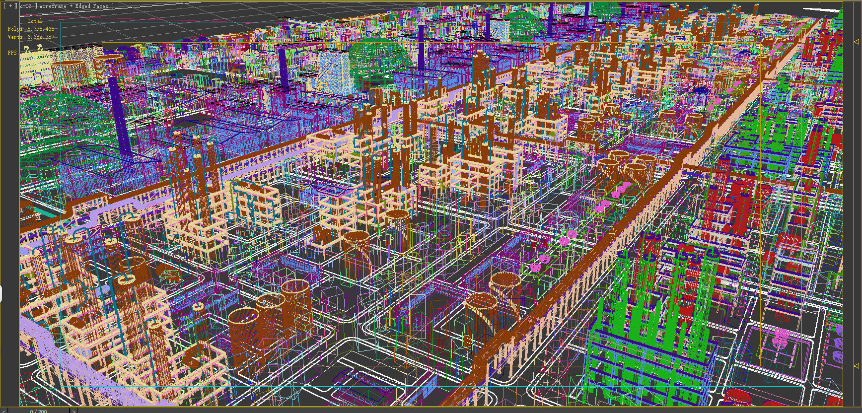 Chemical Plant 3D model_6