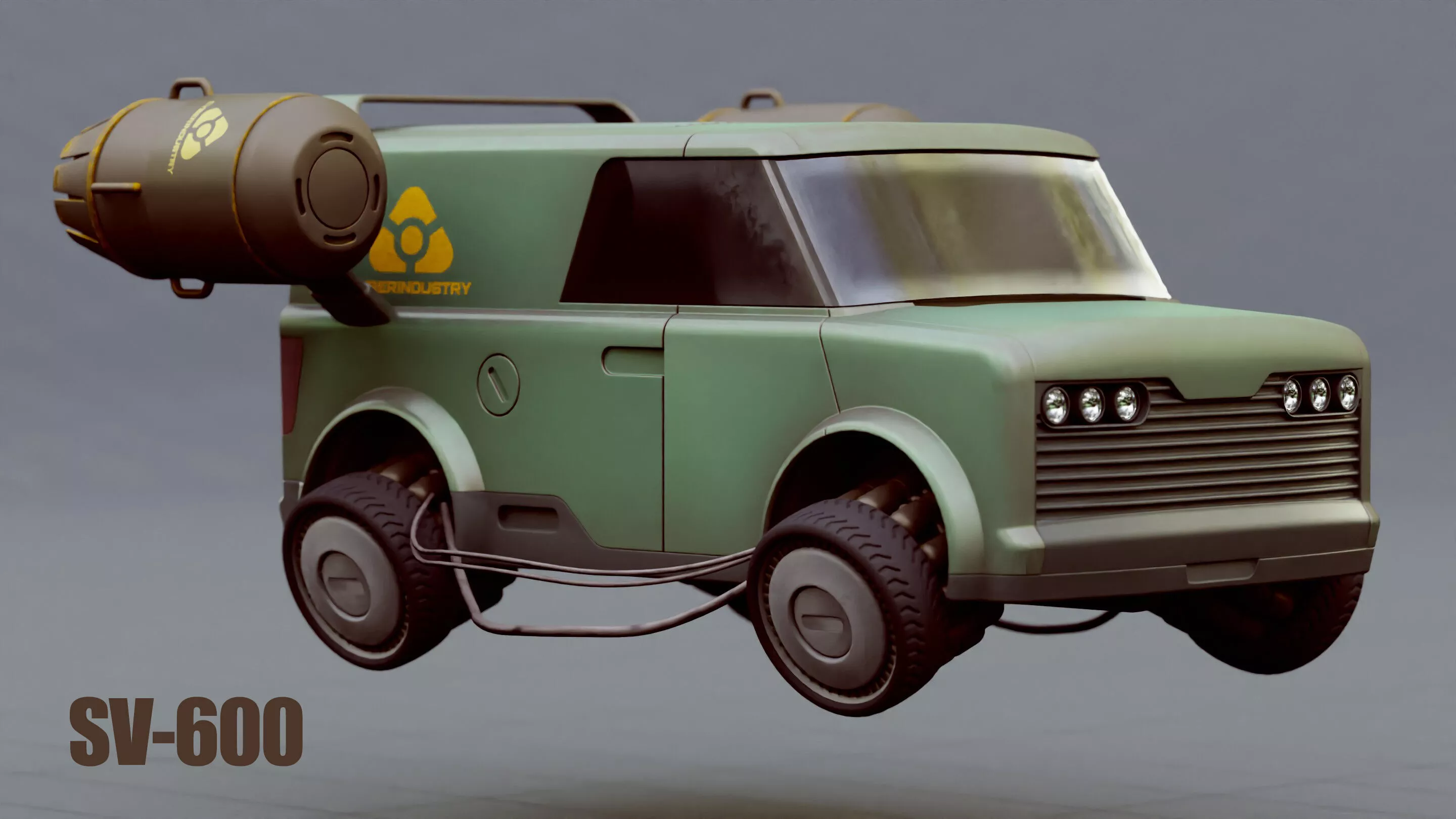 SV-600 RIGGED 3D model