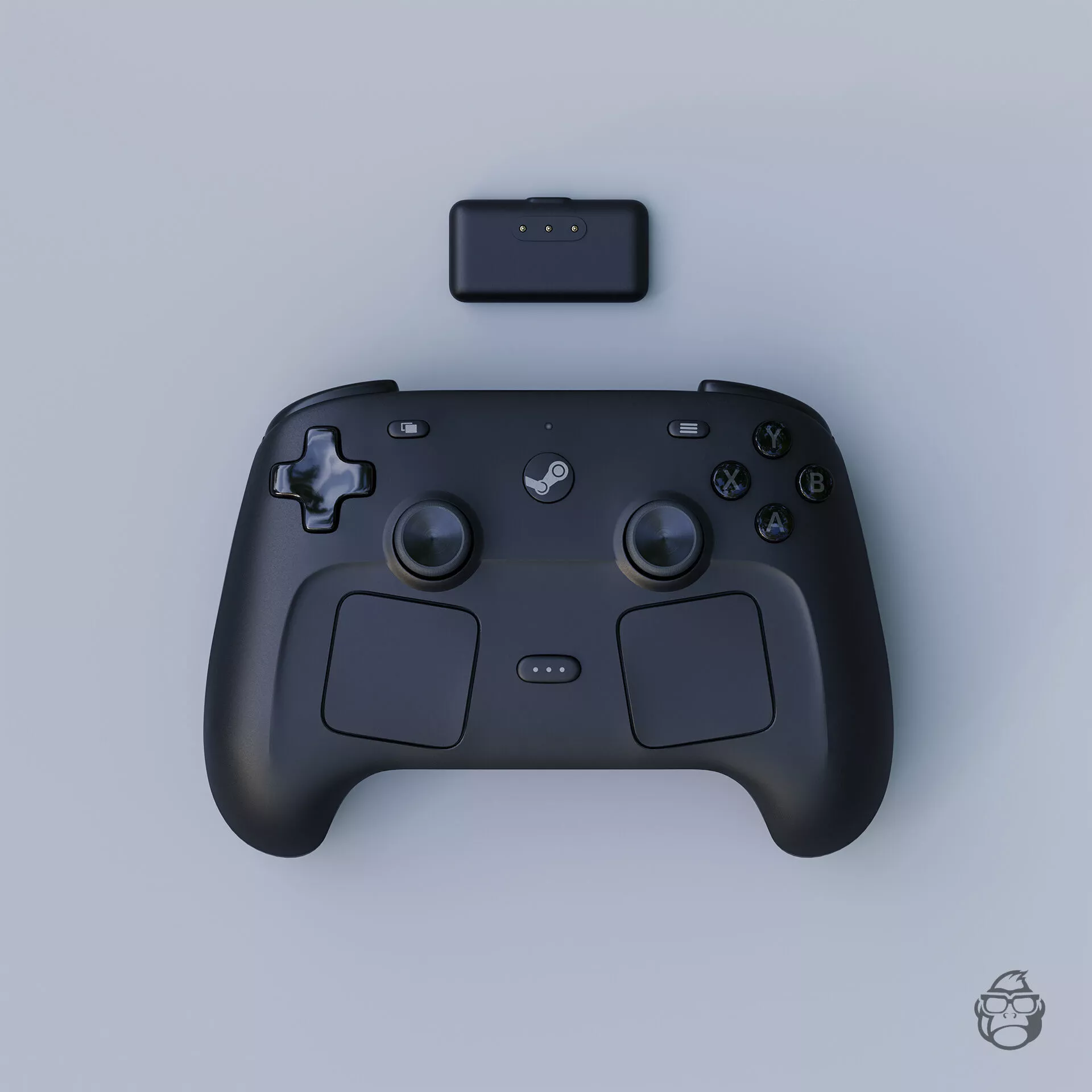 Steam Controller 2026 3D model animated rigged | CGTrader
