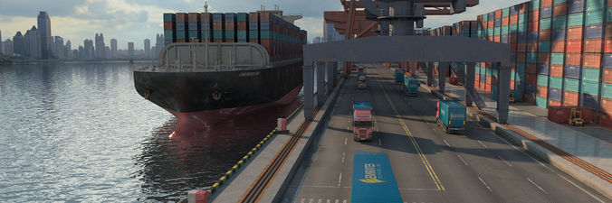 Shipping Port 3D model