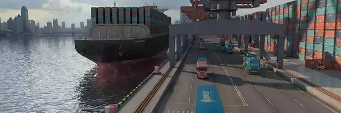 Shipping Port 3D model