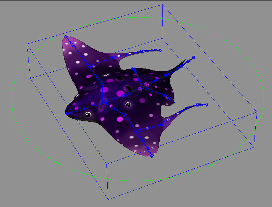 Cartoon Evil Fish 3D model_7