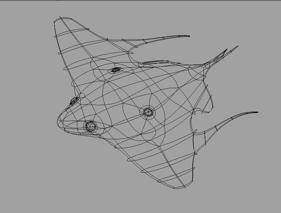 Cartoon Evil Fish 3D model_5