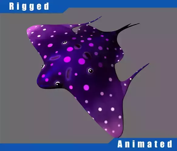 Cartoon Evil Fish 3D model