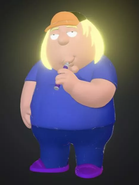 Chris Griffin Smoking the Penjamin 3D print model