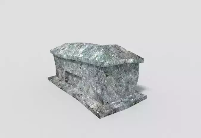 low poly dungeon chamber Low-poly 3D model