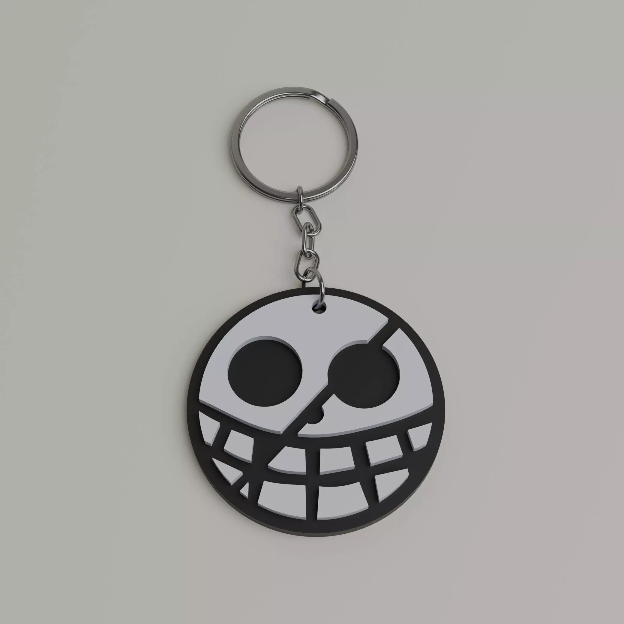Doflamingo Pirate Logo Keychain 3D print model