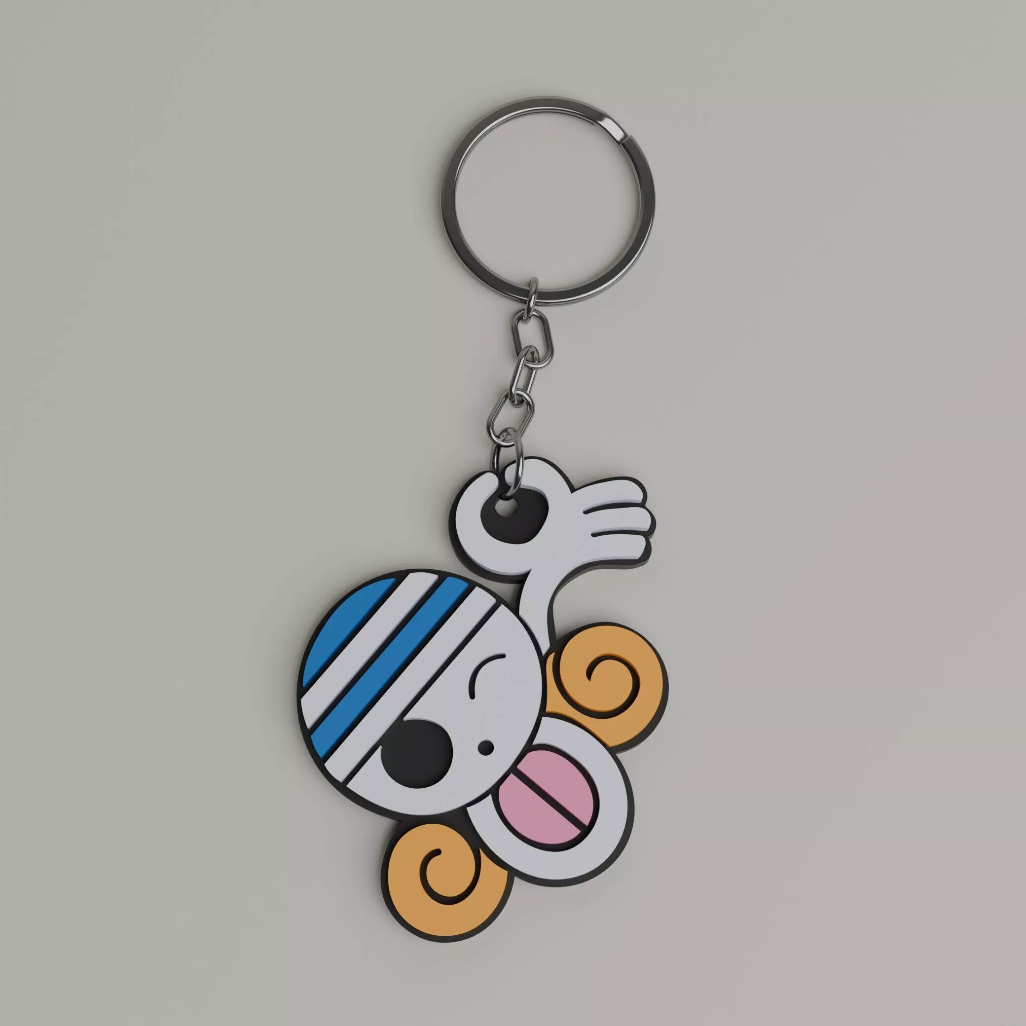 Nami One Piece Pirate Emblem Keychain 3D print model