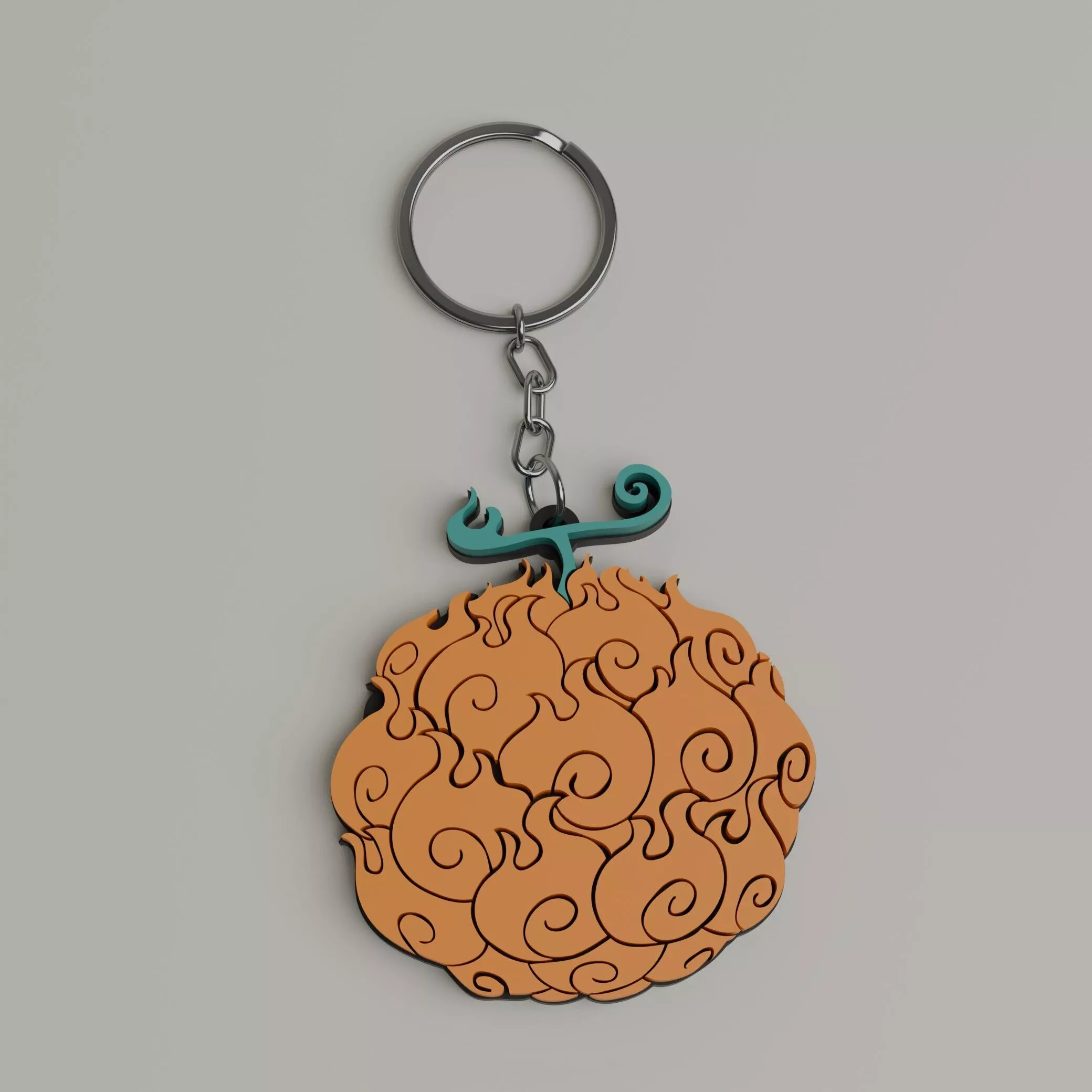 One Piece Mera Mera no Mi Keychain 3D print model