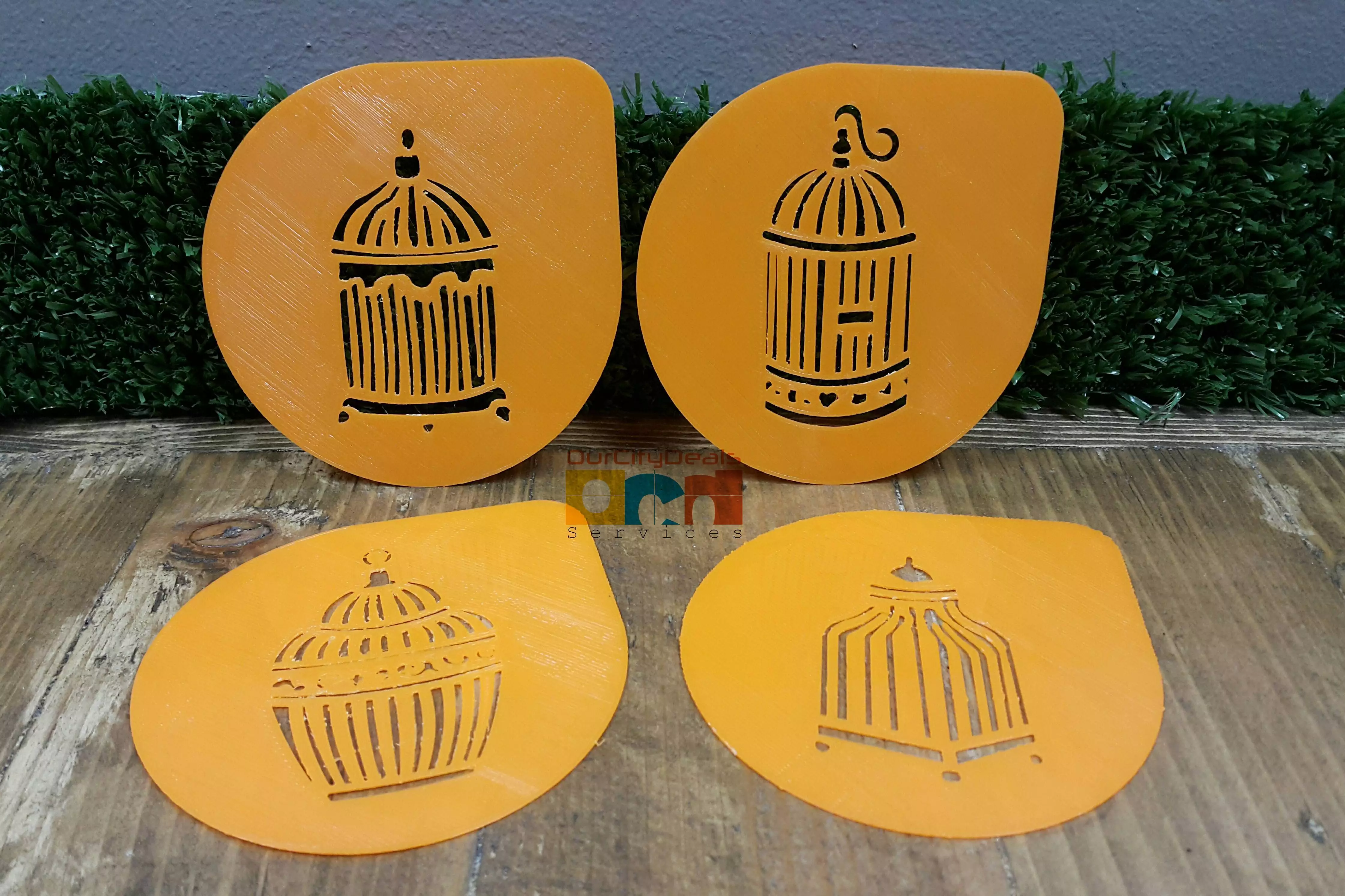 Cage Cake Stencils 3D print model