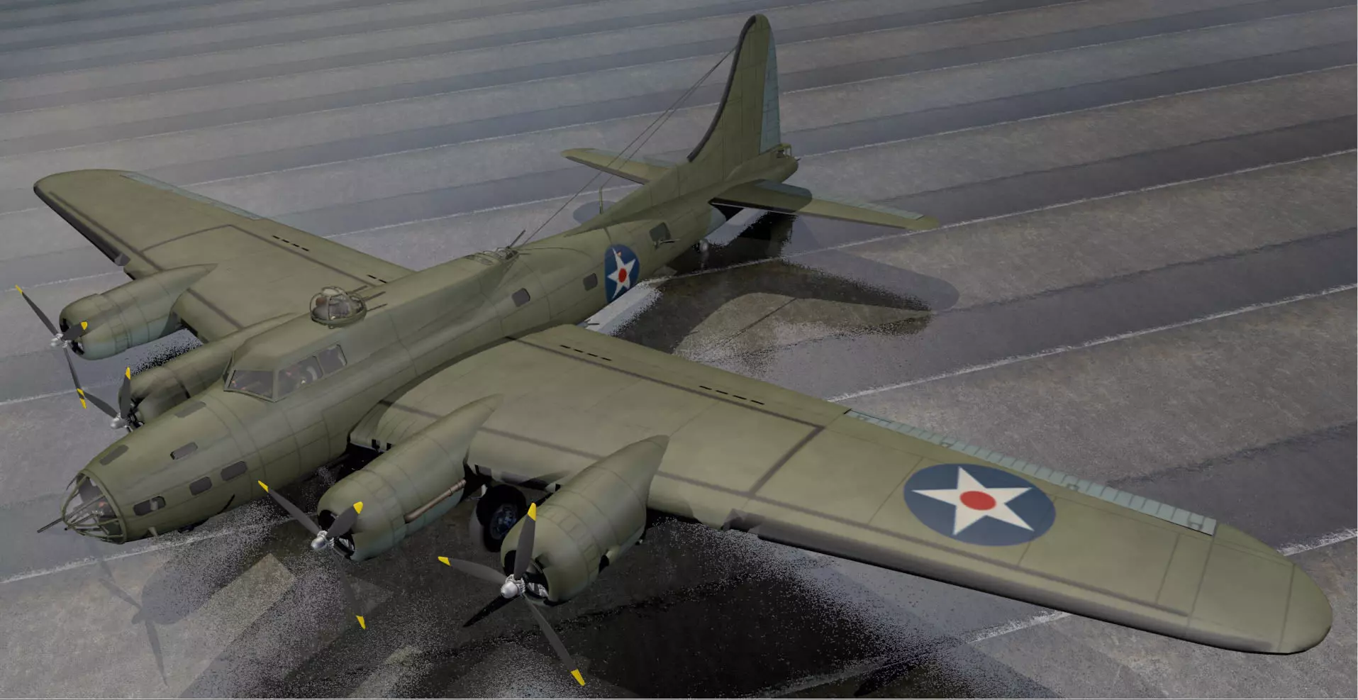 Boeing B-17E Fortress 3D model