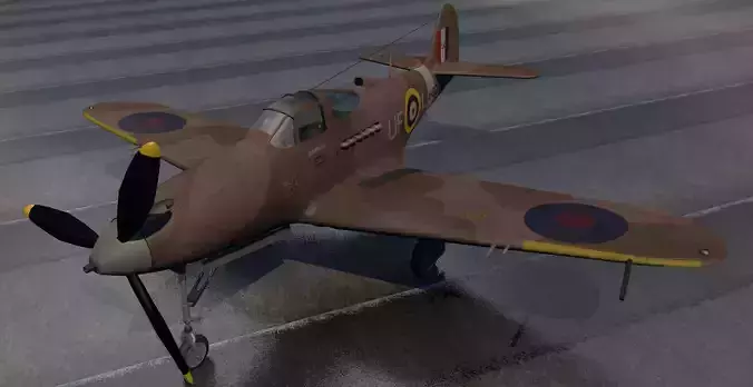 Bell Airacobra Mk-1 3D model