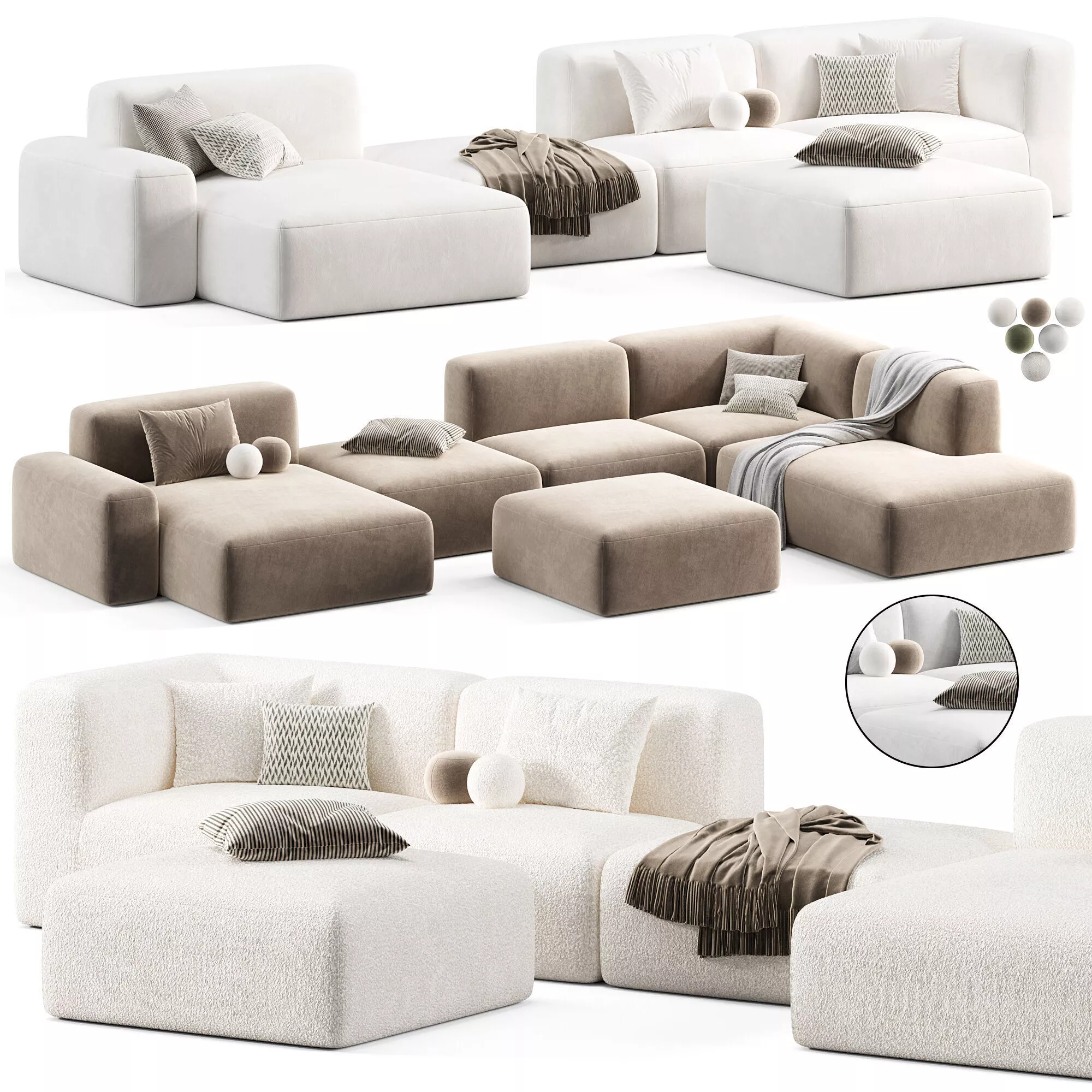 Dantonehome Clive Modular Sofa 3D model