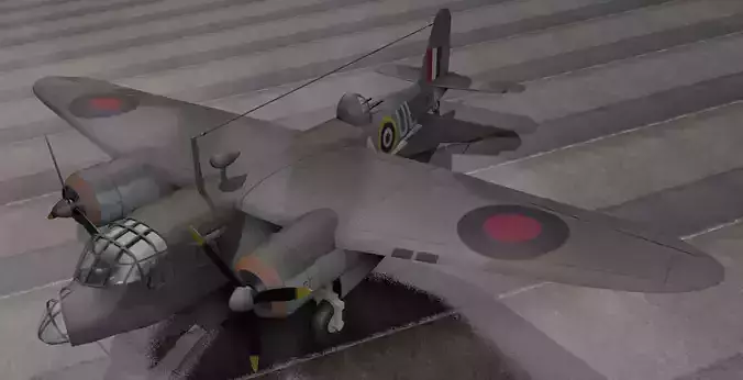 Blackburn B-26 Botha Mk-1 3D model