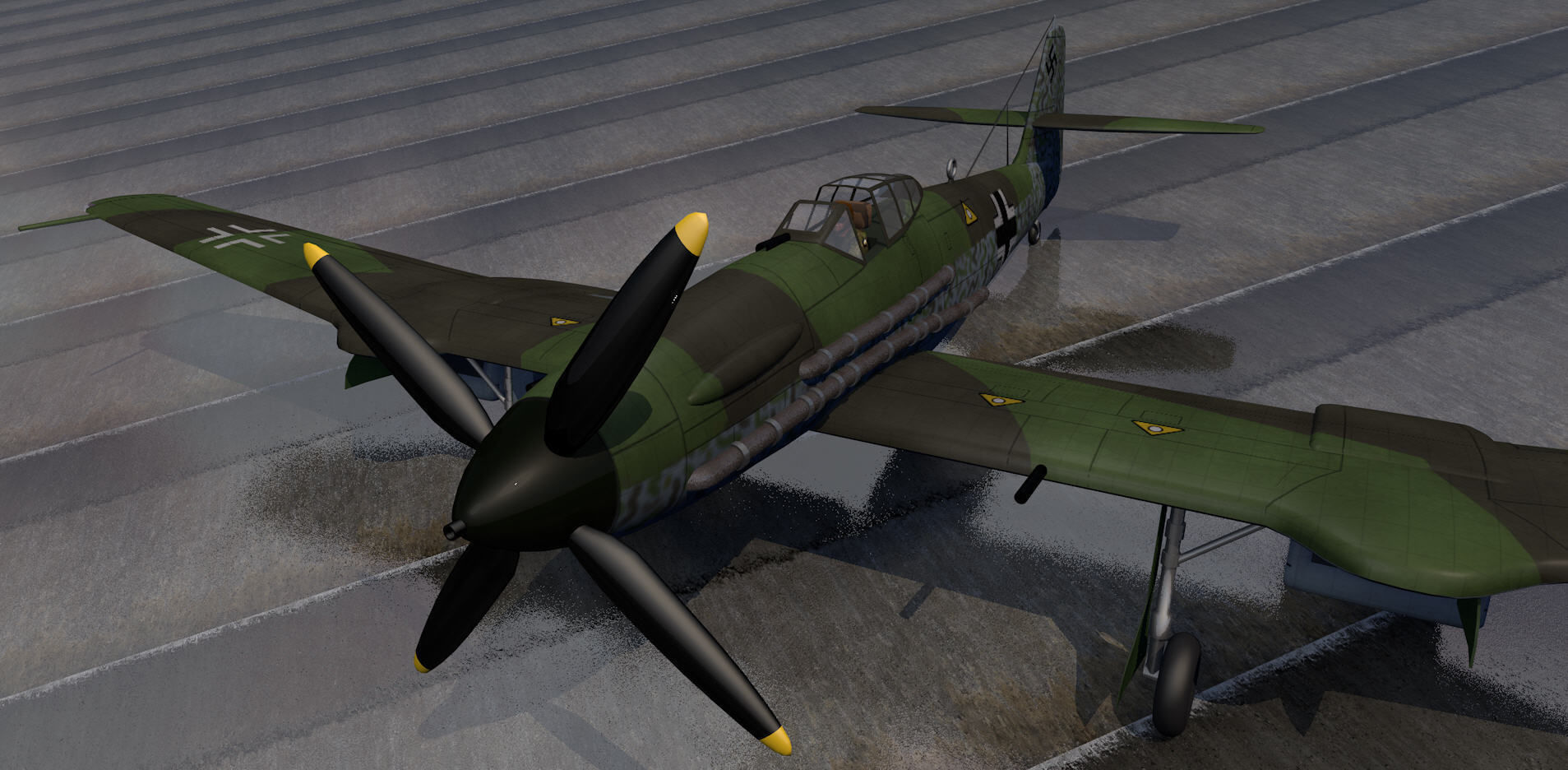 Blohm und Voss Bv-155v-1 3D model_4