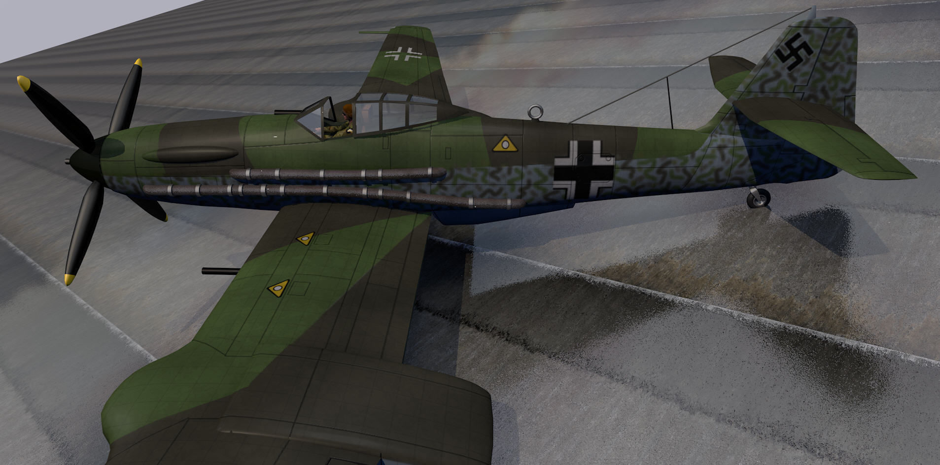 Blohm und Voss Bv-155v-1 3D model_8
