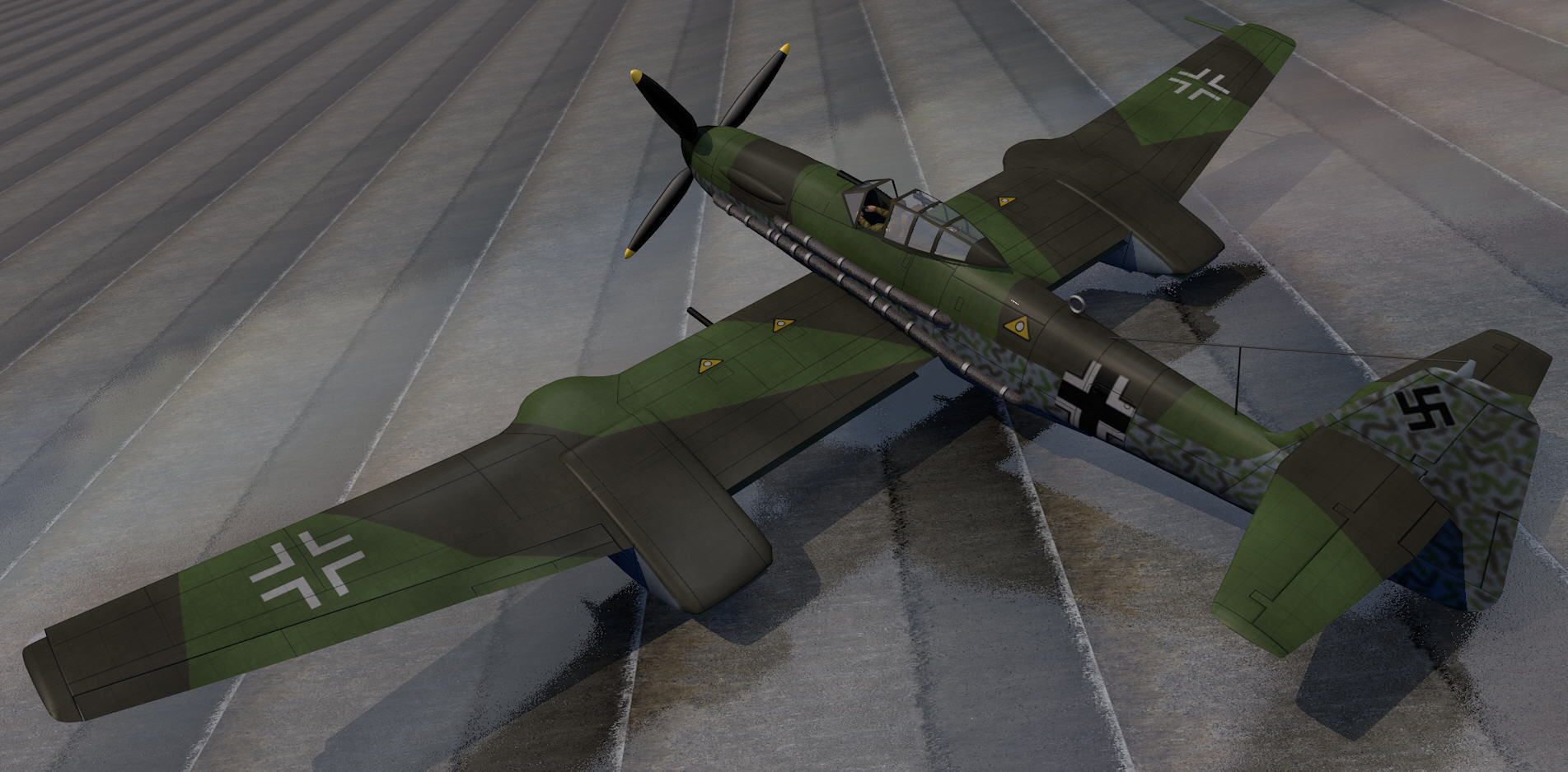 Blohm und Voss Bv-155v-1 3D model_6