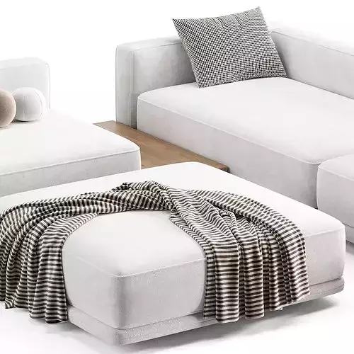 Minotti Horizonte Modular Sofa 3D model 4
