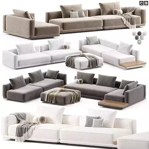 Minotti Horizonte Modular Sofa 3D model
