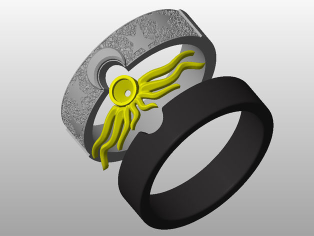 ring sun fashion jewelry designer 3D print model
