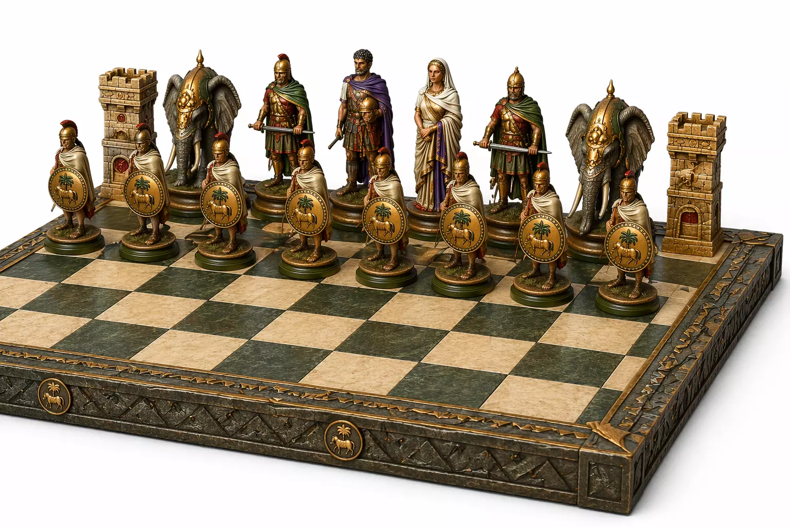 Carthage Chess Set STL 3D print model