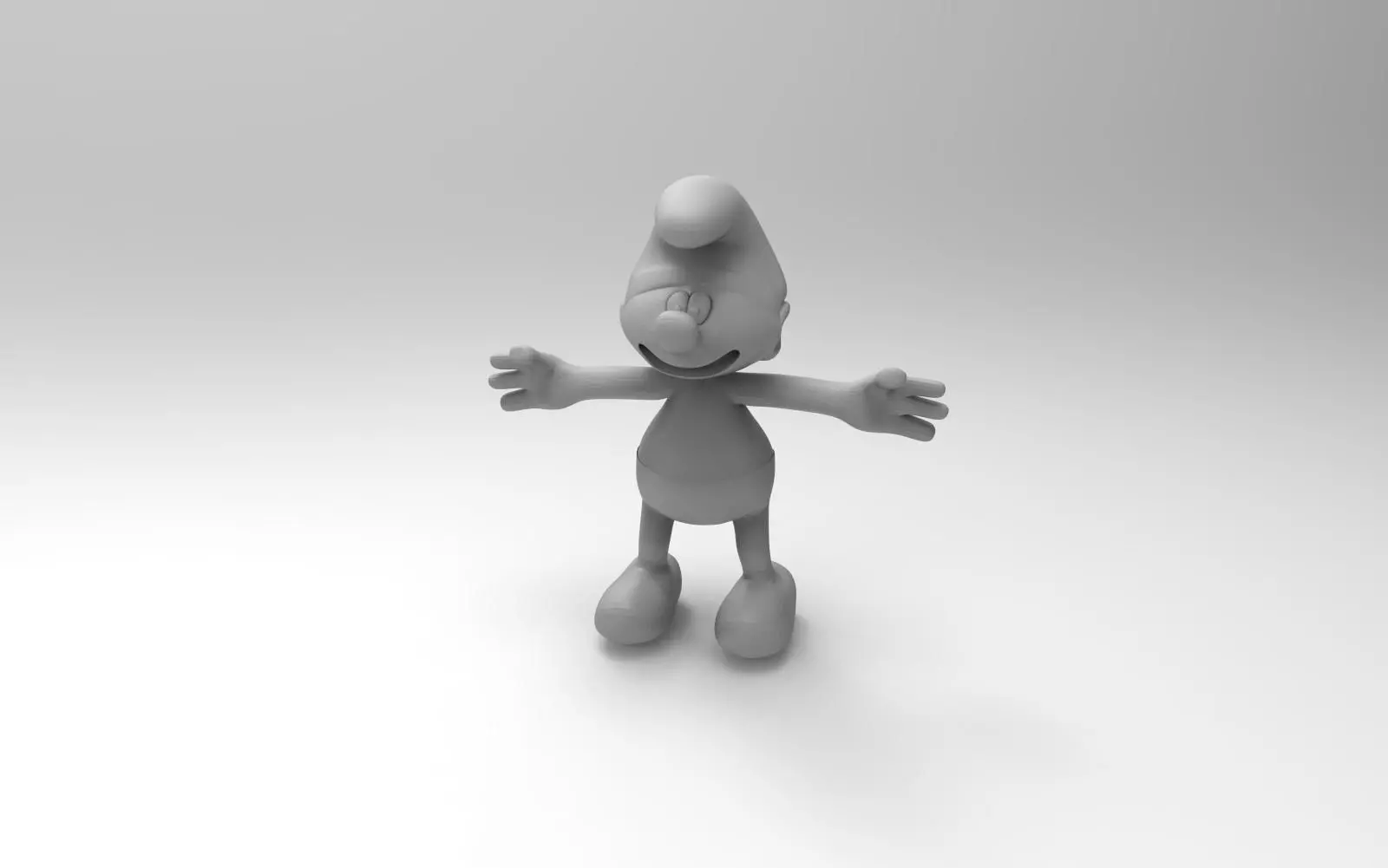 3D Printable Smurf  3D print model_0
