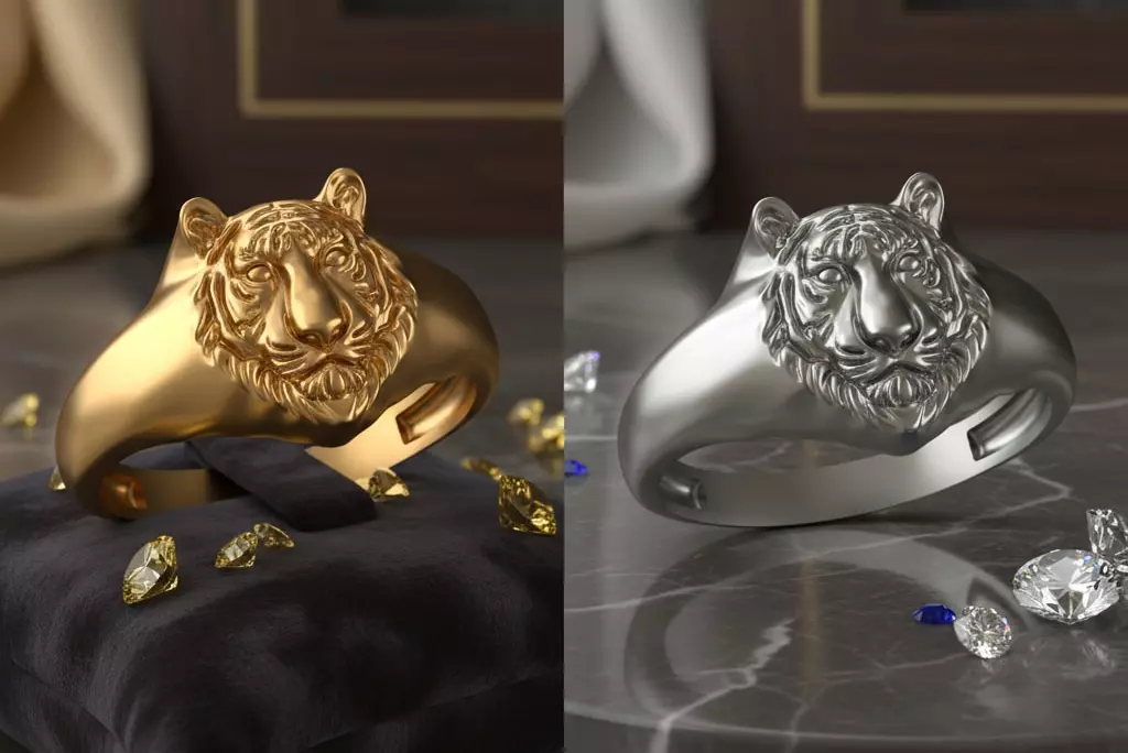 Tiger Ring 3D print model
